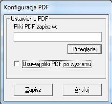 Dialog Ustawienia PDF